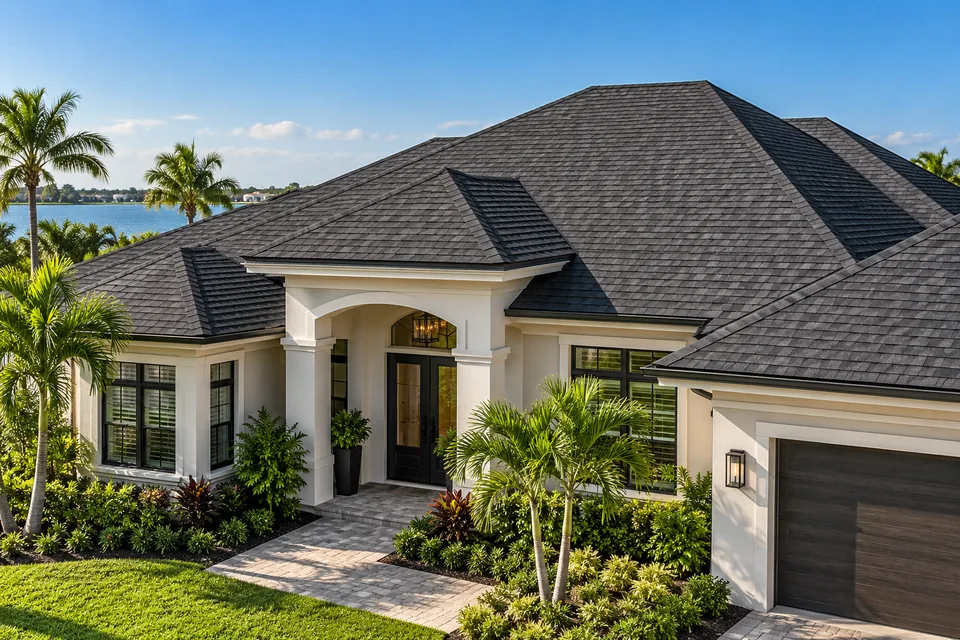 Illustrative Florida residential roof